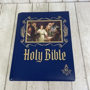 Heirloom MASONIC HOLY BIBLE KJV Master Reference Edition 1971 Red Letter